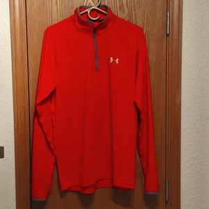 Mens UA Qtr Zip Tech Pullover